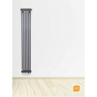 Радиатор Arbonia 2180/6 секций нижнее подключение цвет антрацит RAL 7016