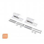 Комплект фиксированных зажимных кронштейнов, цвет белый RAL 9016 (ZB0252)