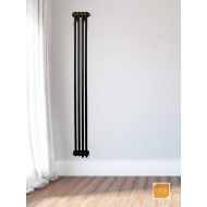 Радиатор Arbonia 2180/4 секции нижнее подключение цвет черный RAL 9005 MATT