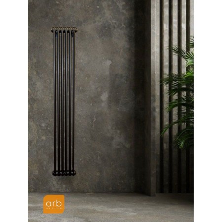 Радиатор Arbonia 2180/6 секций нижнее подключение цвет черный RAL 9005 MATT Радиатор Arbonia 2180/6 секций нижнее подключение цвет черный RAL 9005 MATT